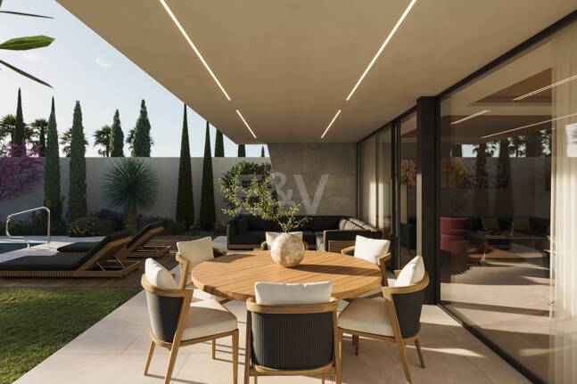 Éco-efficaces Projet de villa avec piscine privée et jardin près de Puerto Banús