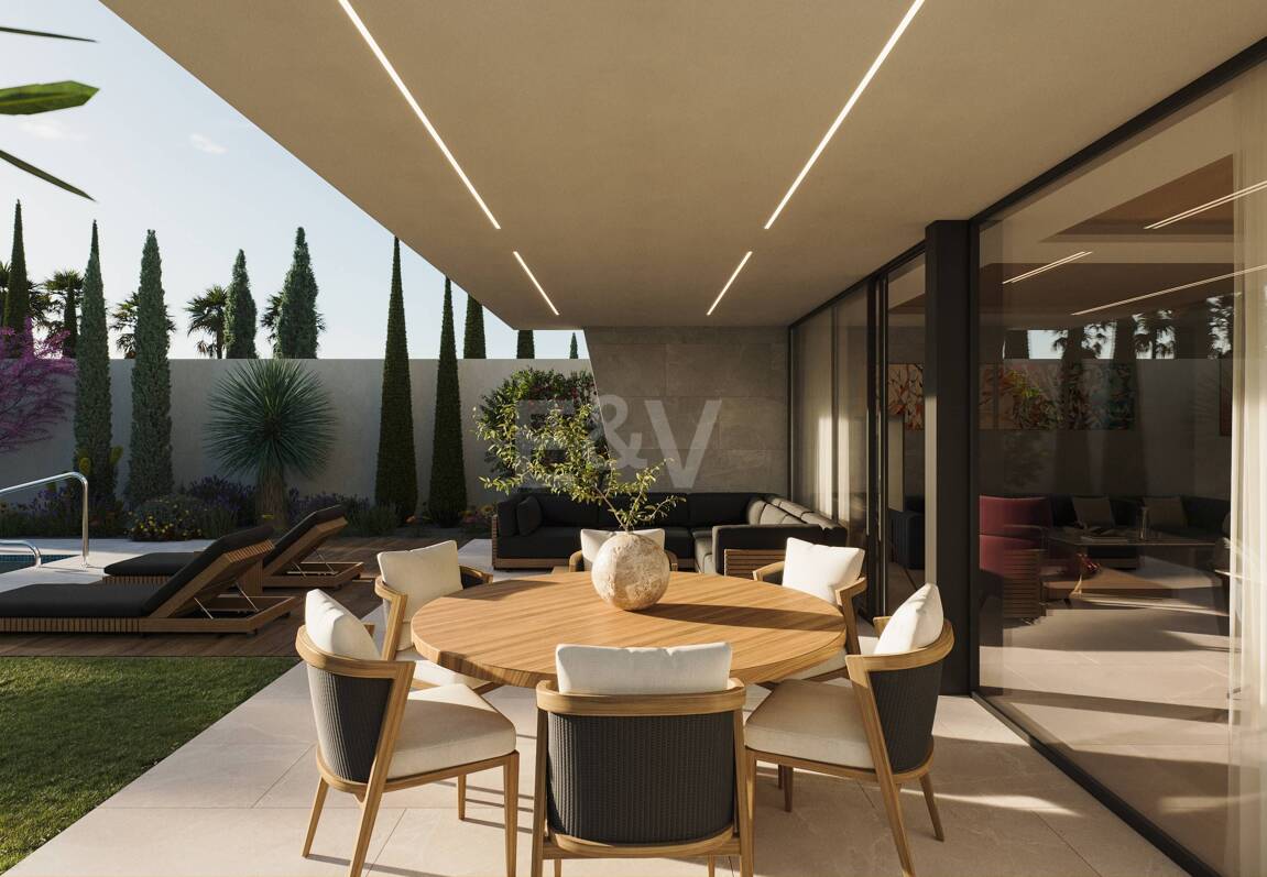 Éco-efficaces Projet de villa avec piscine privée et jardin près de Puerto Banús