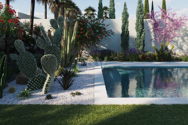 Éco-efficaces Projet de villa avec piscine privée et jardin près de Puerto Banús
