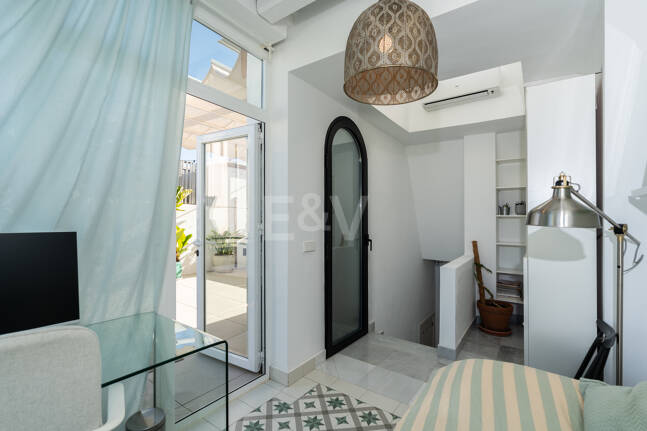 Penthouse with Sea Views Steps From the Beach