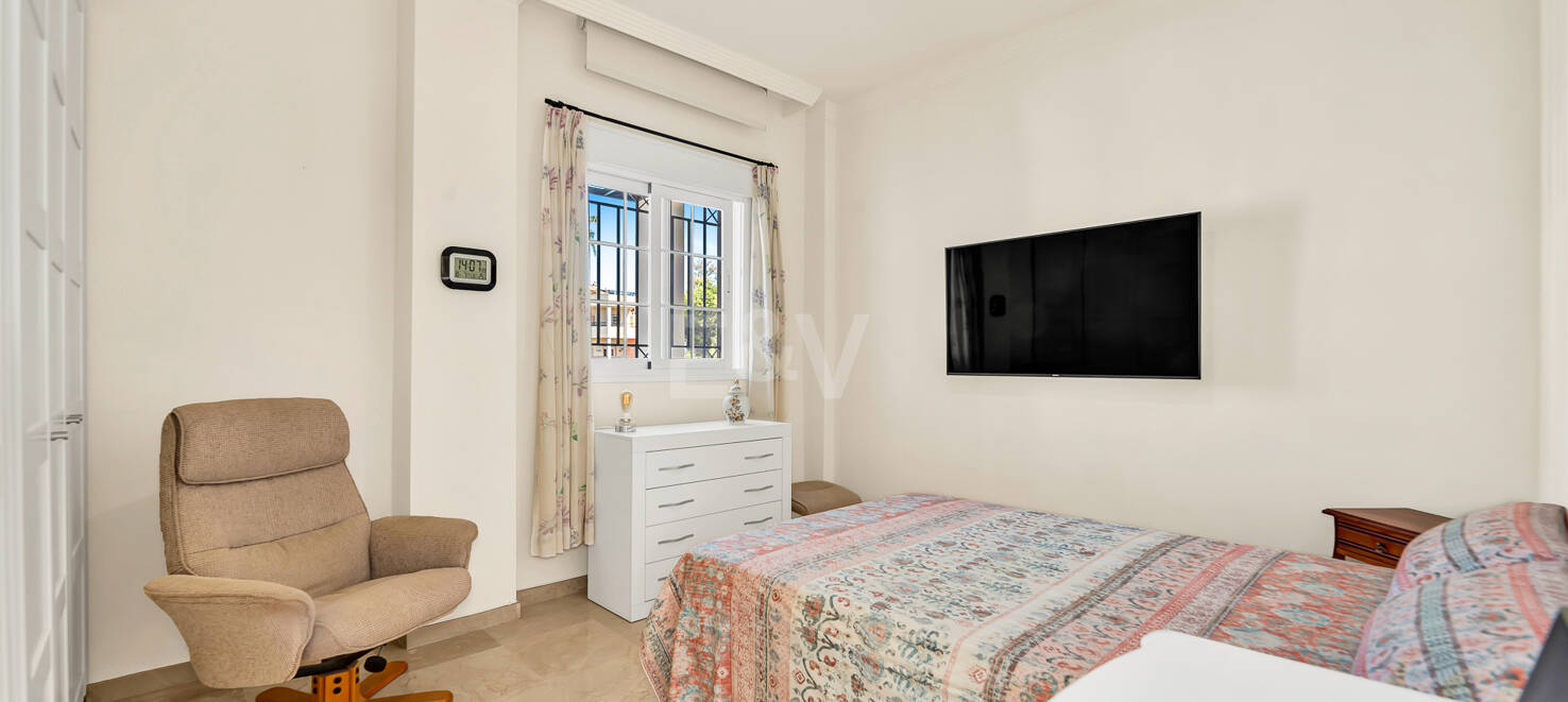 Renovated apartment with large corner terrace