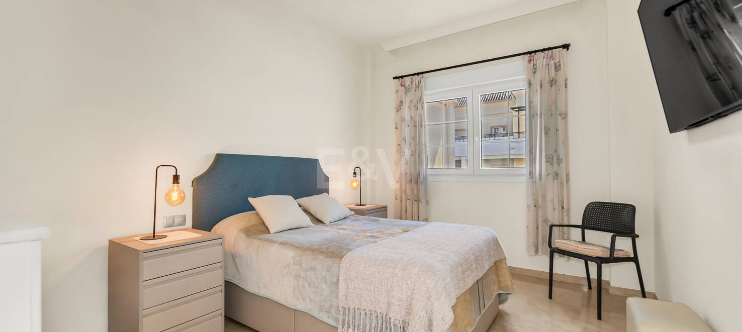 Renovated apartment with large corner terrace