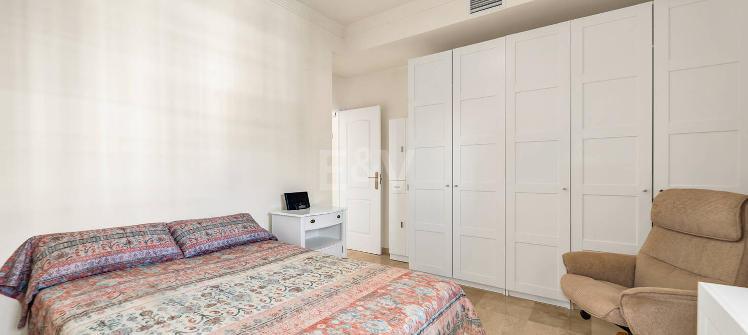 Renovated apartment with large corner terrace