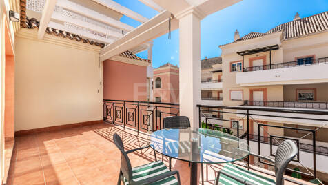Renovated apartment with large corner terrace
