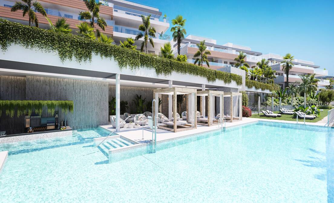 Neu erbaute Luxuswohnung und ein neuer Lebensstil mit atemberaubendem Meerblick erwarten Sie in Altos de los Monteros - Marbella Ost
