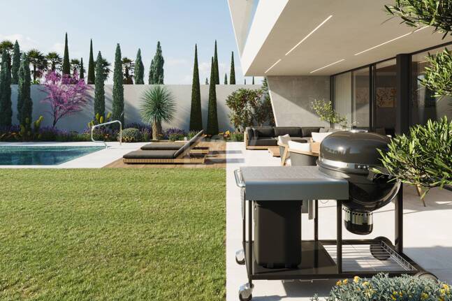 Ruhiges Luxus-Villa-Projekt am Strand mit Smart-Home-Funktionen