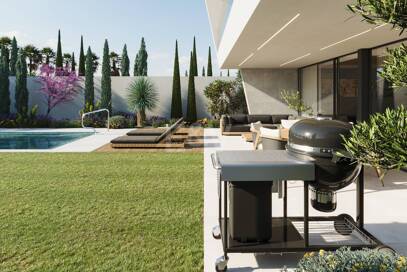 Ruhiges Luxus-Villa-Projekt am Strand mit Smart-Home-Funktionen