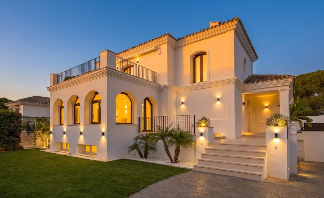 Modern Andalusian Villa Steps from the Beach