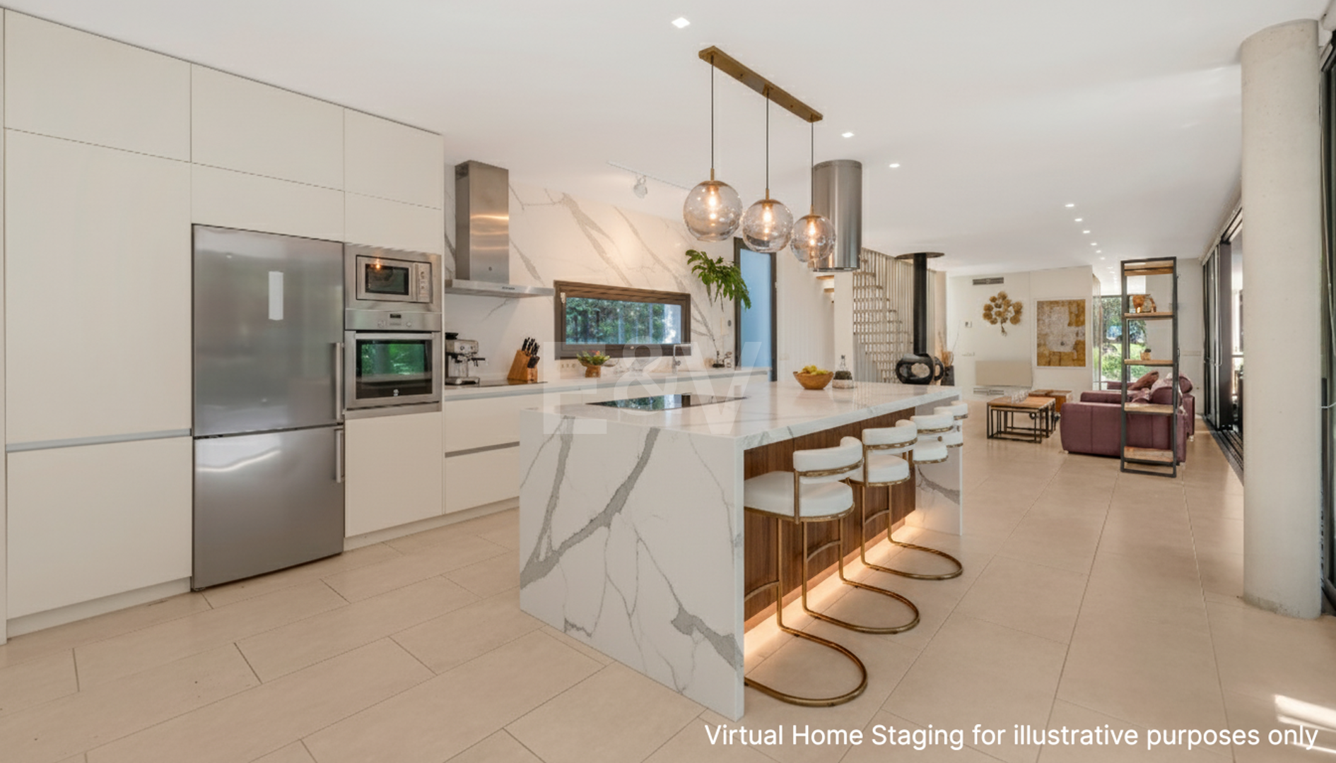 Contemporary Elegance: Stylish Villa at the Golf with Pool and Open-Plan Design