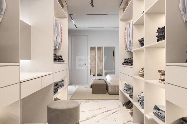 New Villa steps from the Beach with Stone Pool and a Splendid Garden