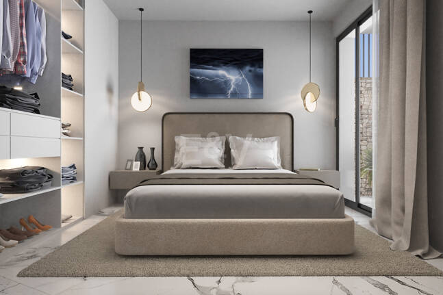 New Villa steps from the Beach with Stone Pool and a Splendid Garden