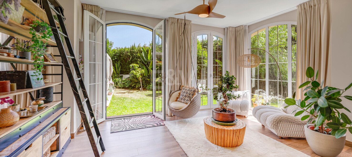 Frontline Golf Corner House with Private Garden in Prestigious Gated Community