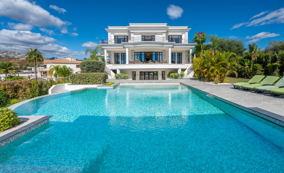 Grand Classical Villa with Panoramic Sea and Golf Views