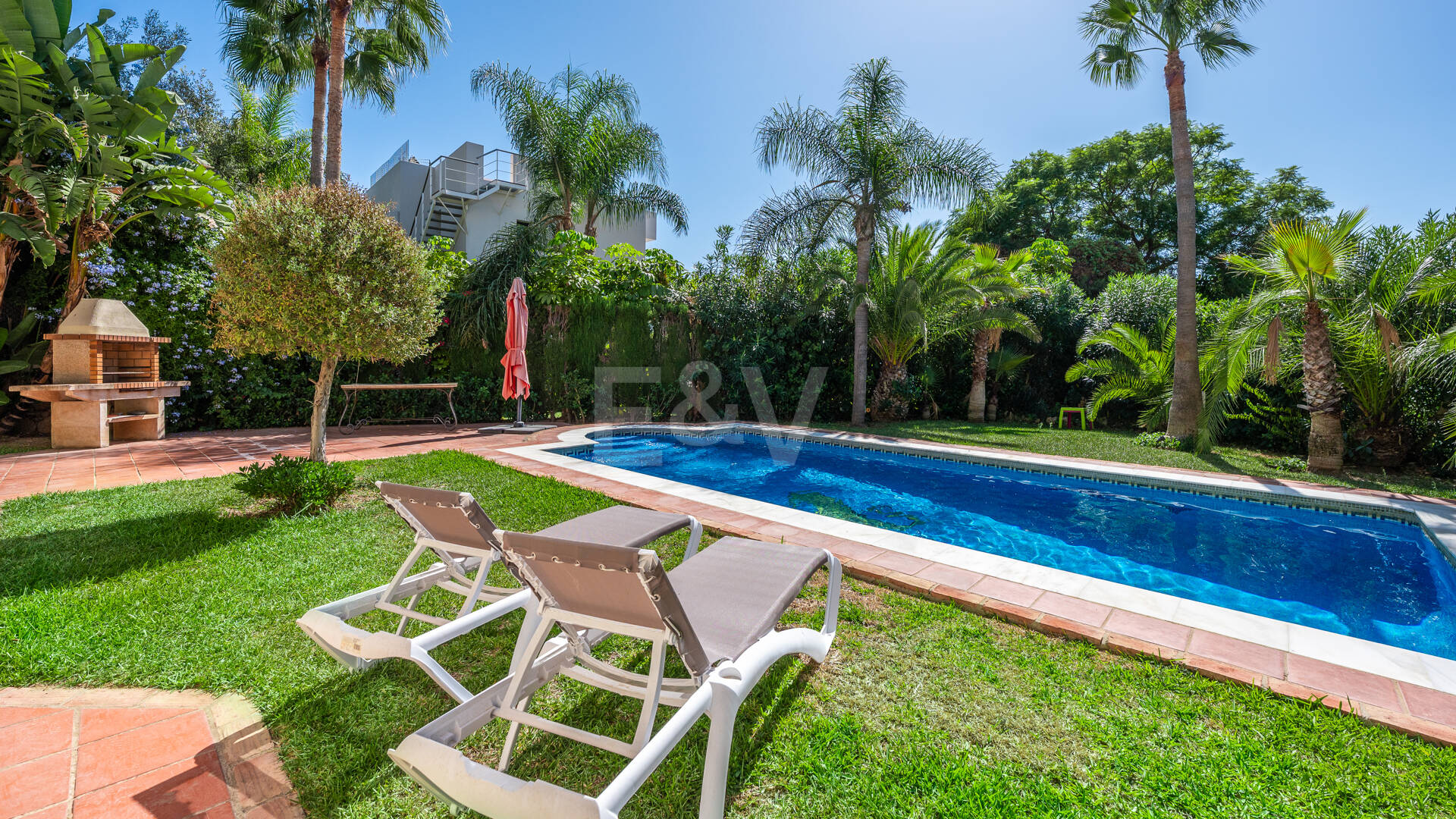 Mediterranean Villa with Mature Garden and Pool in Marbesa
