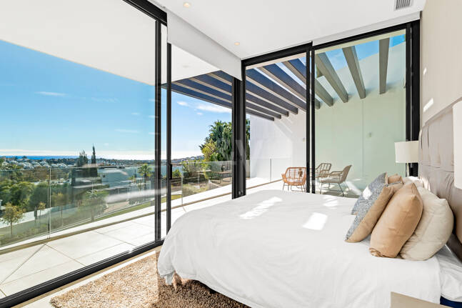 Architectural Gem With Open Sea and Mountain Views