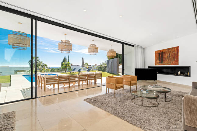 Architectural Gem With Open Sea and Mountain Views