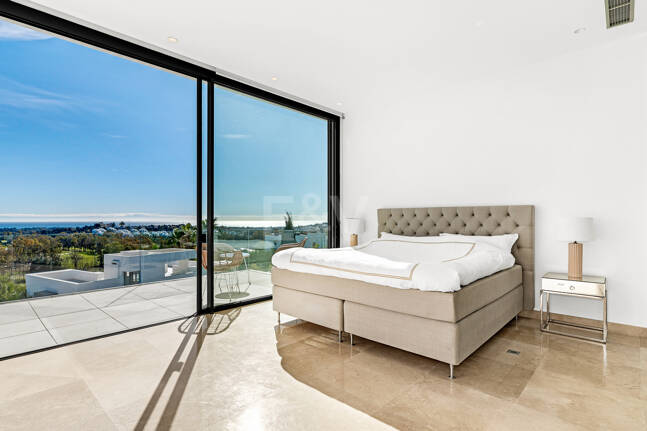 Architectural Gem With Open Sea and Mountain Views