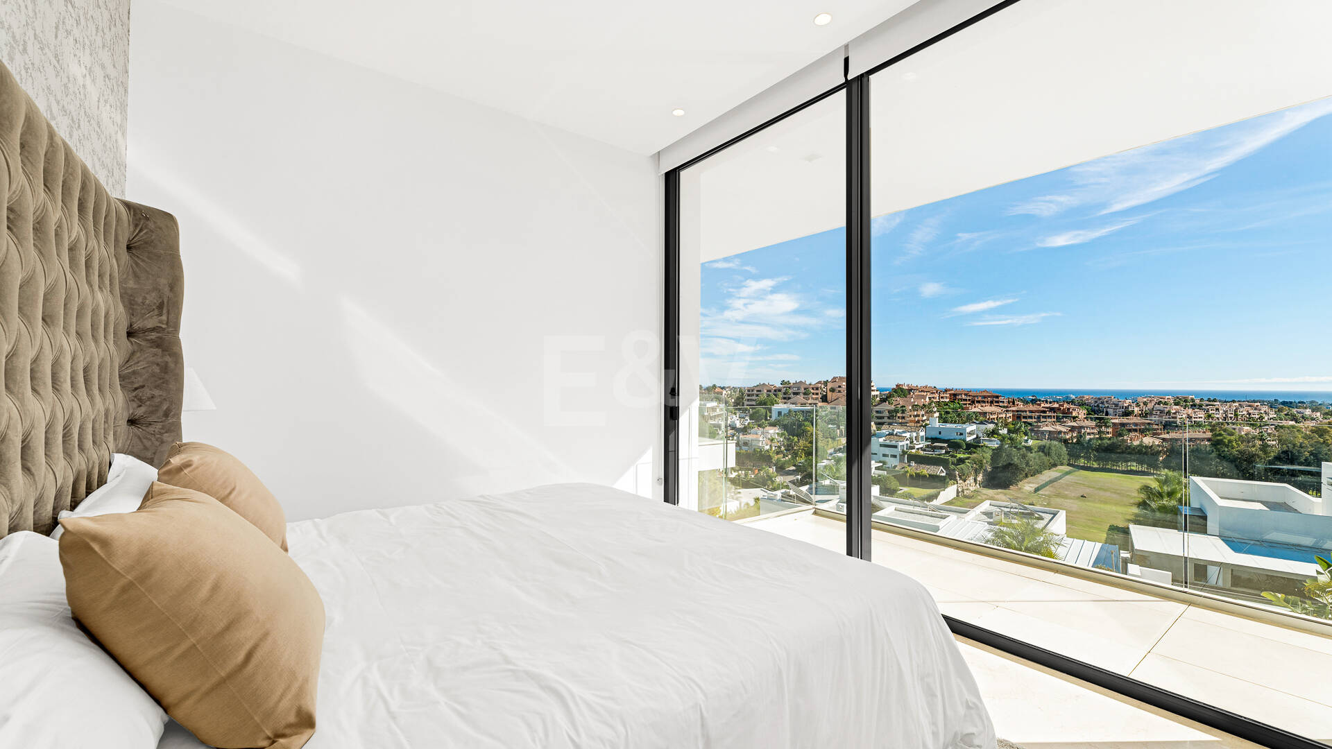 Architectural Gem With Open Sea and Mountain Views