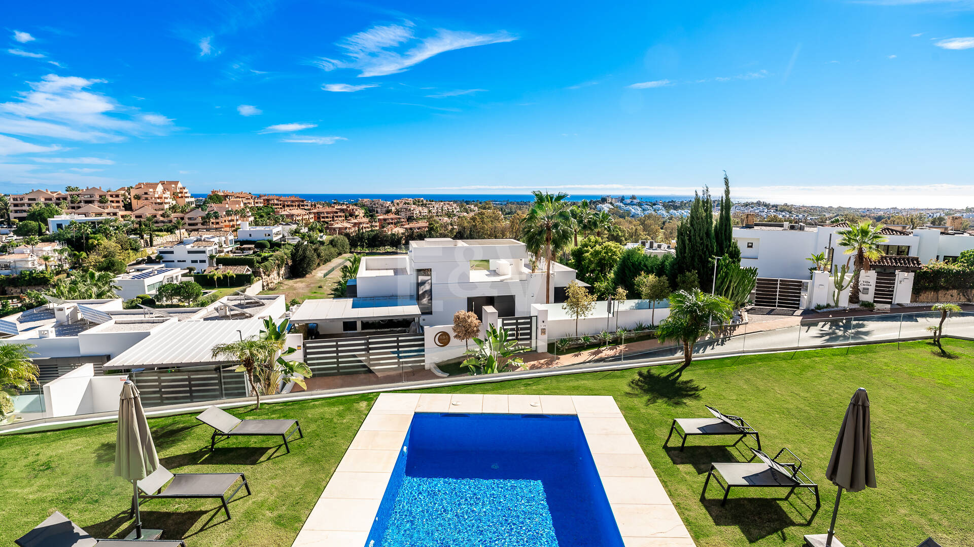 Architectural Gem With Open Sea and Mountain Views