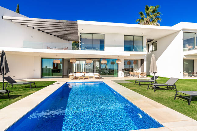 Architectural Gem With Open Sea and Mountain Views