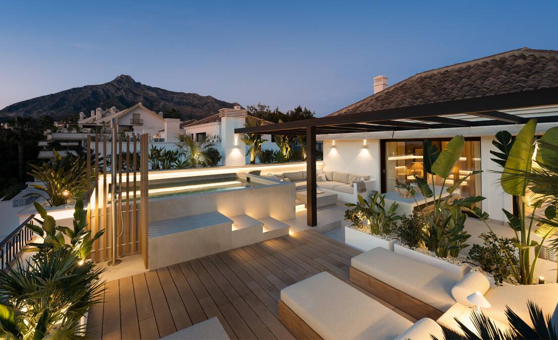 Impresionante ático dúplex en la Milla de Oro de Marbella