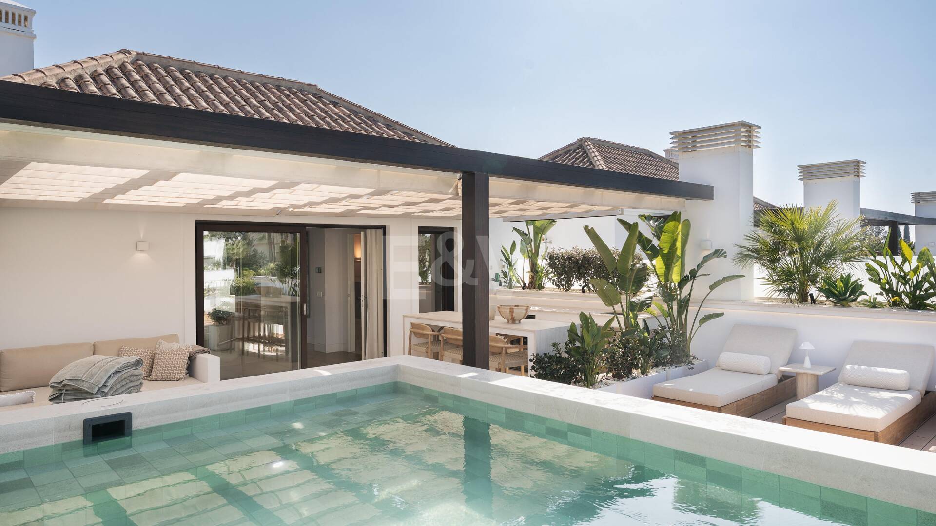 Panoramic Duplex Penthouse with Sunset Terraces and Private Pool