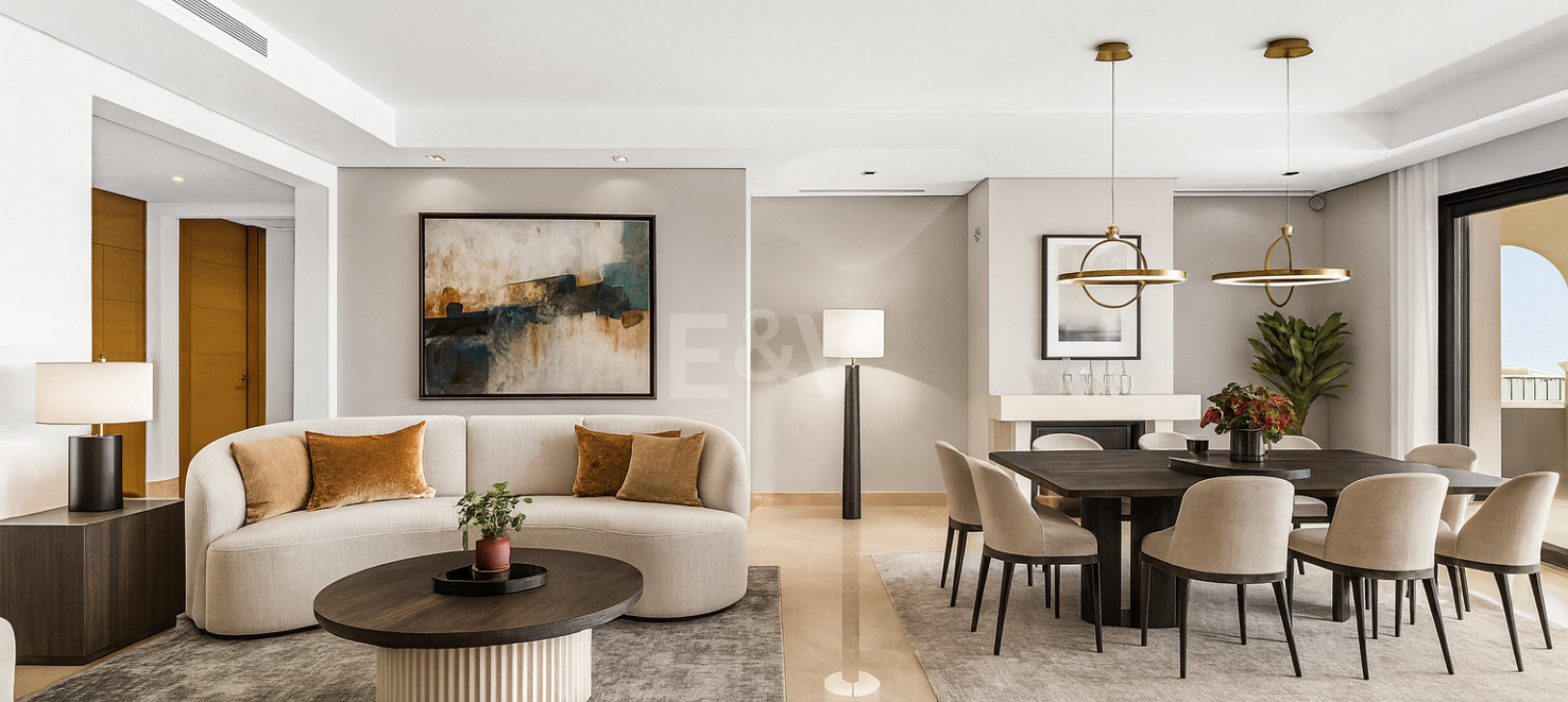 Apartamento lujoso y espacioso con vistas al mar