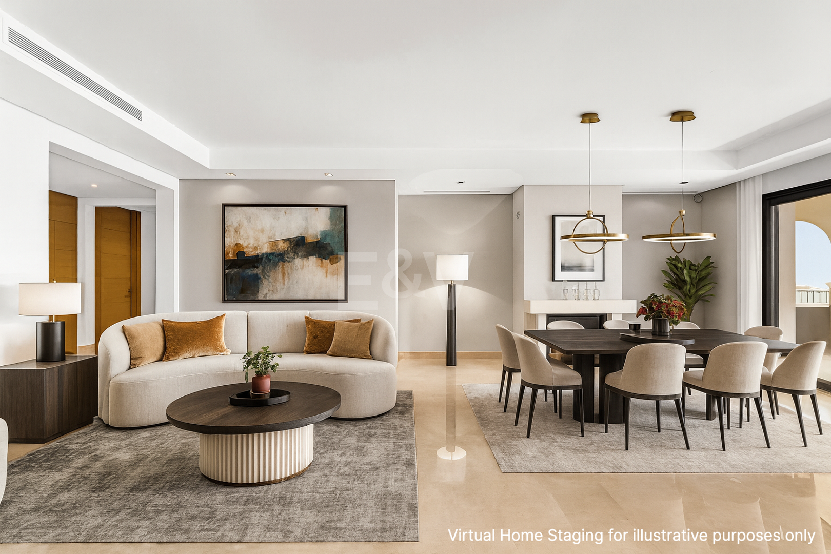 Luxuriöse, Großzügige Wohnung mit Meerblick