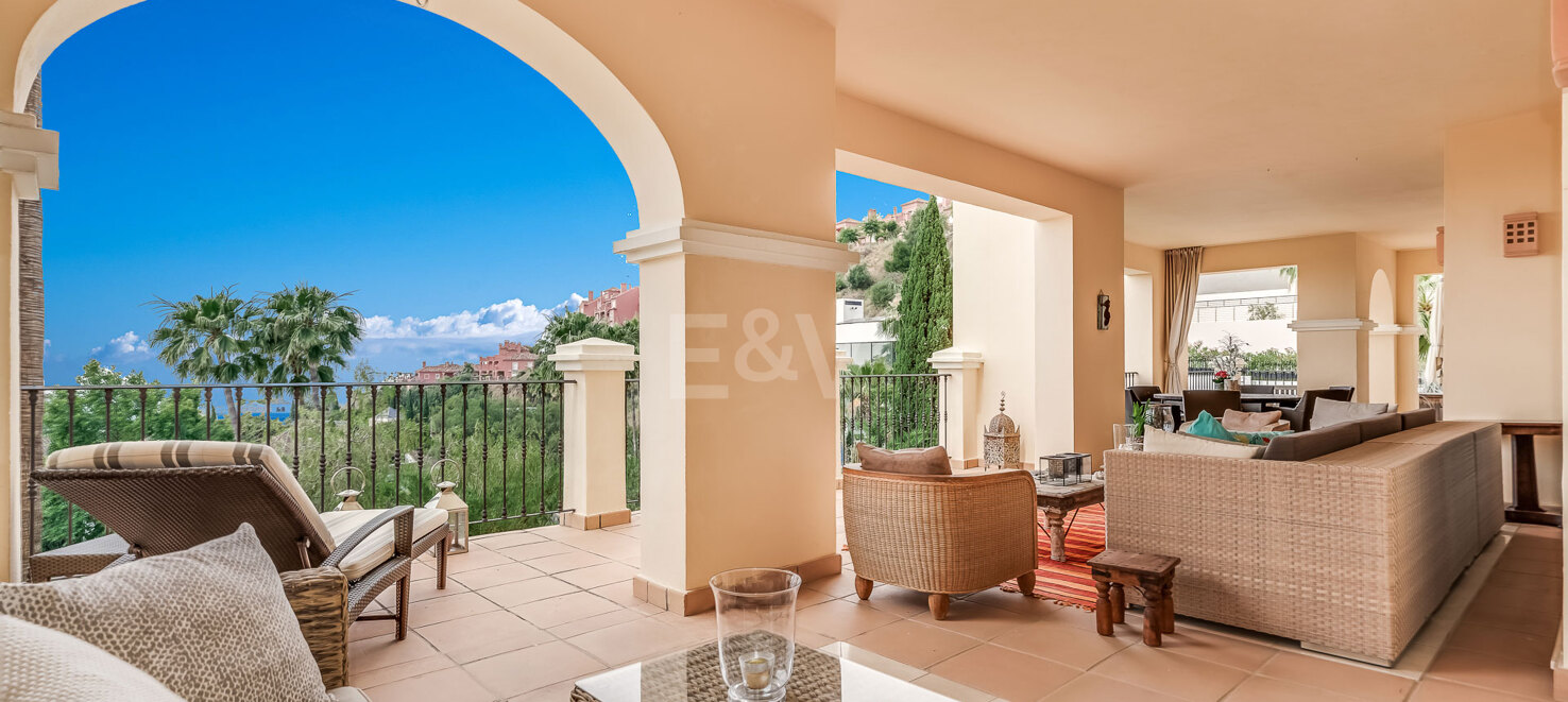 Apartamento lujoso y espacioso con vistas al mar