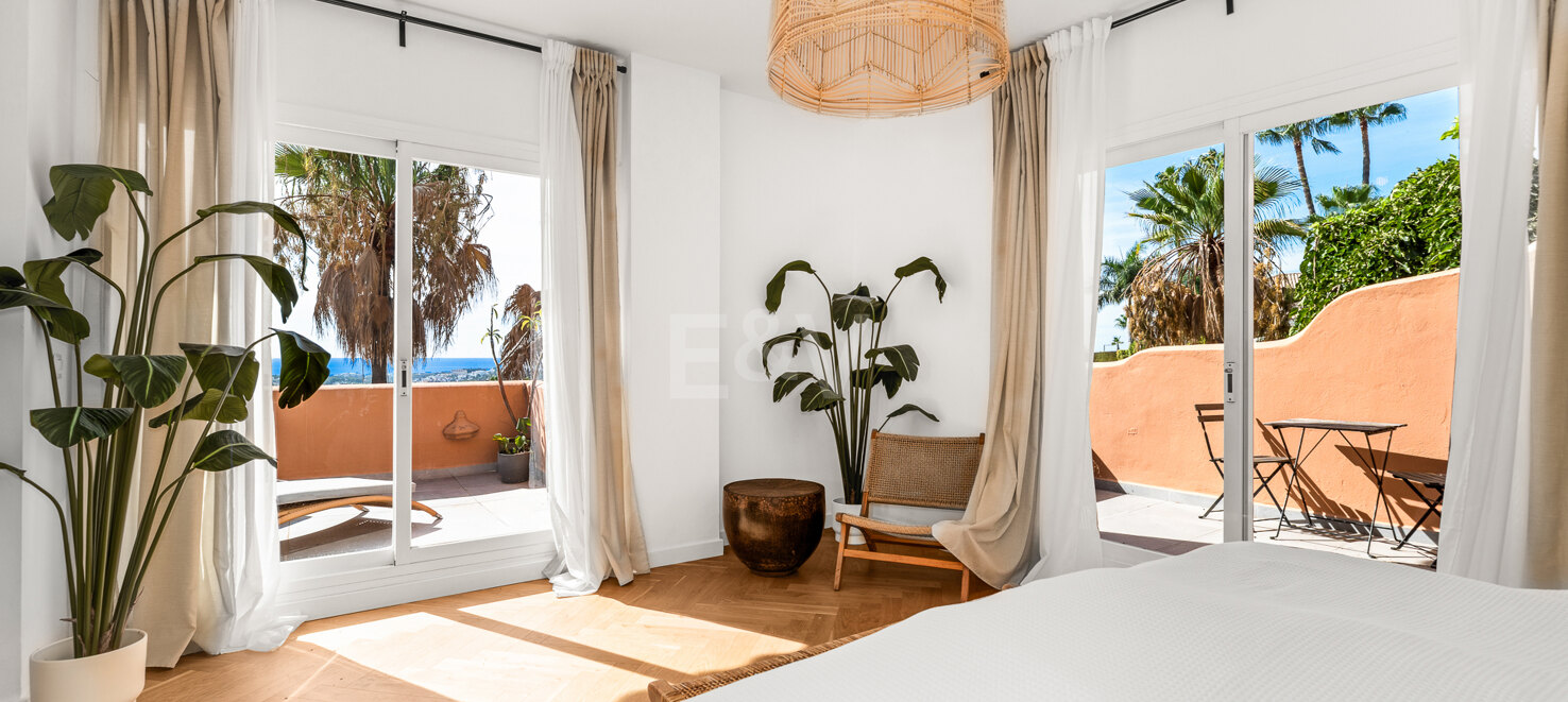 Luxus-Penthouse mit Panoramablick im exklusiven Les Belvederes, La Cerquilla