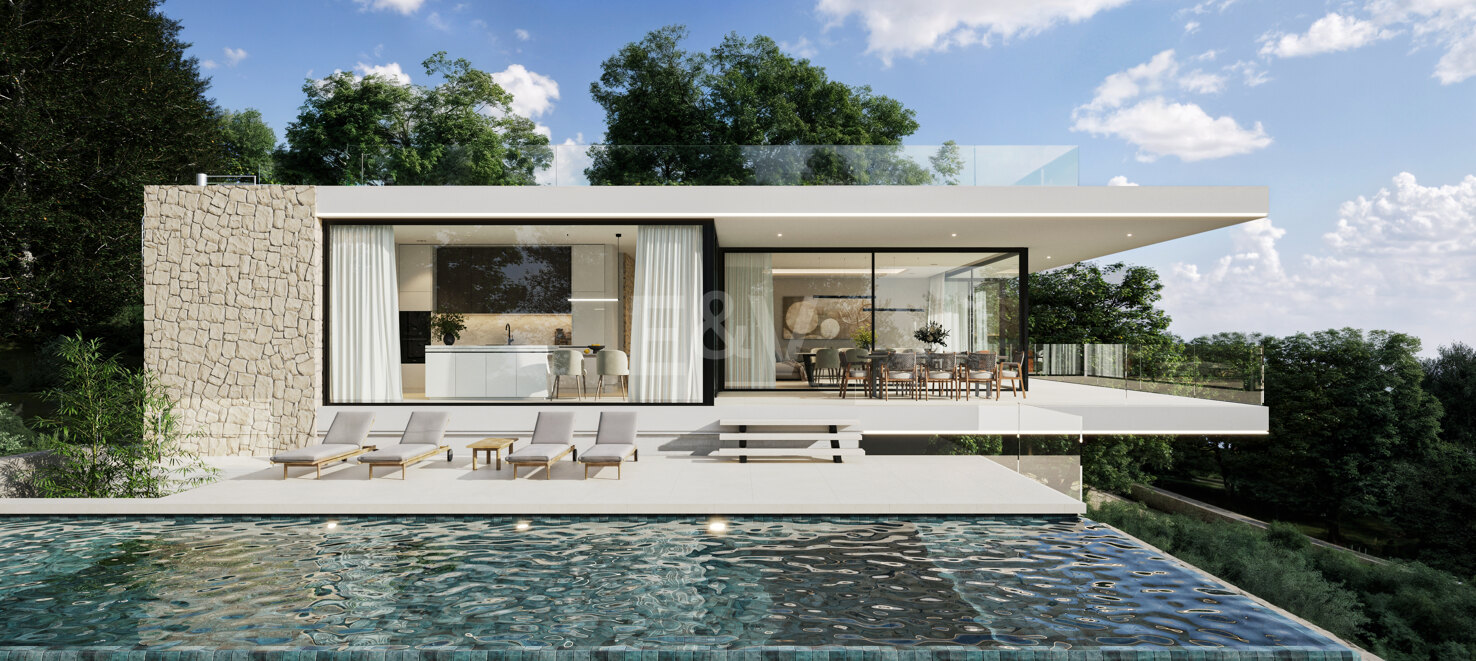 Sleek Villa with Panoramic Sea Views