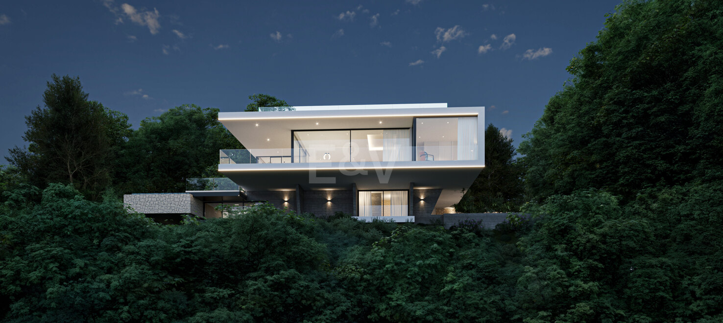 Sleek Villa with Panoramic Sea Views