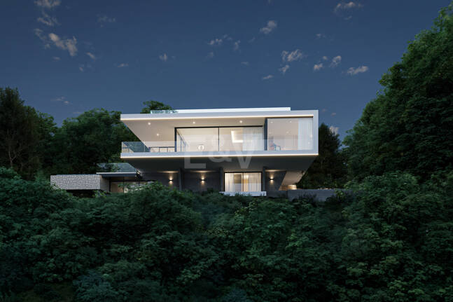 Sleek Villa med panoramautsikt över havet