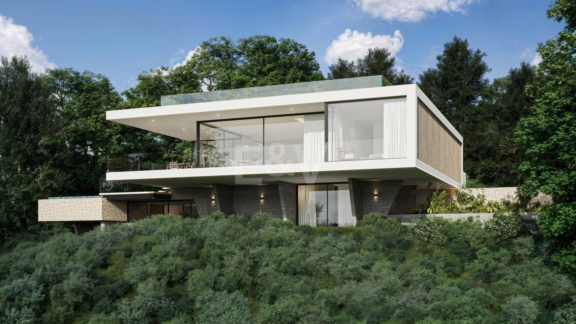 Contemporary Masterpiece with Scenic Panoramic Views and Infinity Pool
