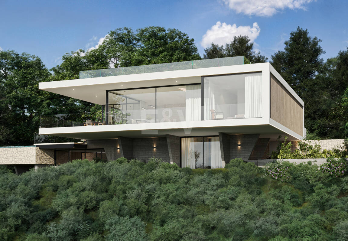 Sleek Villa med panoramautsikt över havet