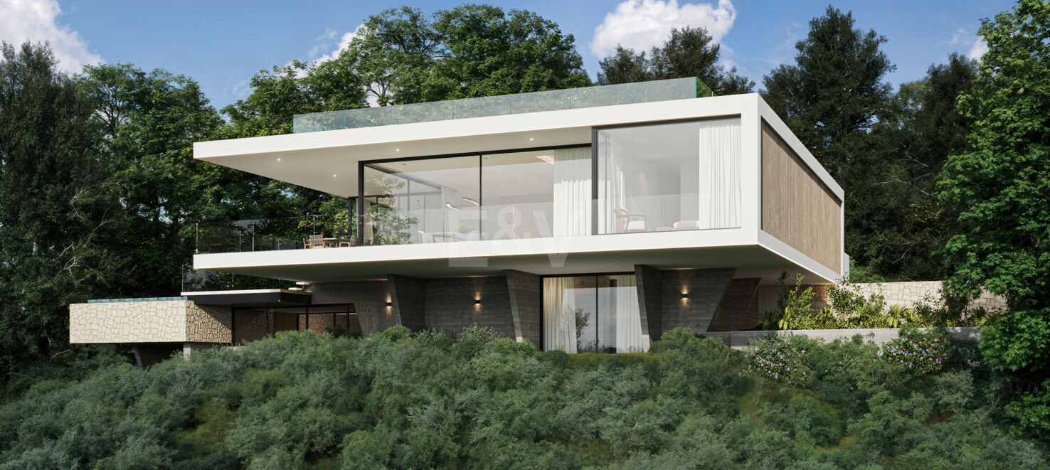 Sleek Villa with Panoramic Sea Views