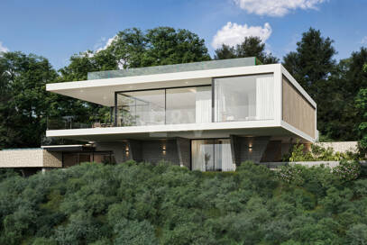 Sleek Villa med panoramautsikt över havet