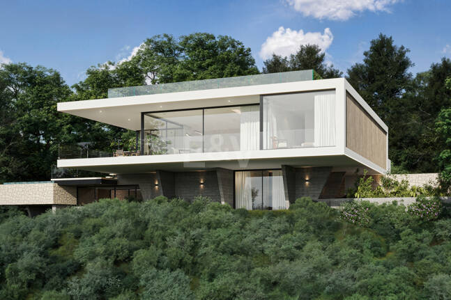 Sleek Villa med panoramautsikt över havet