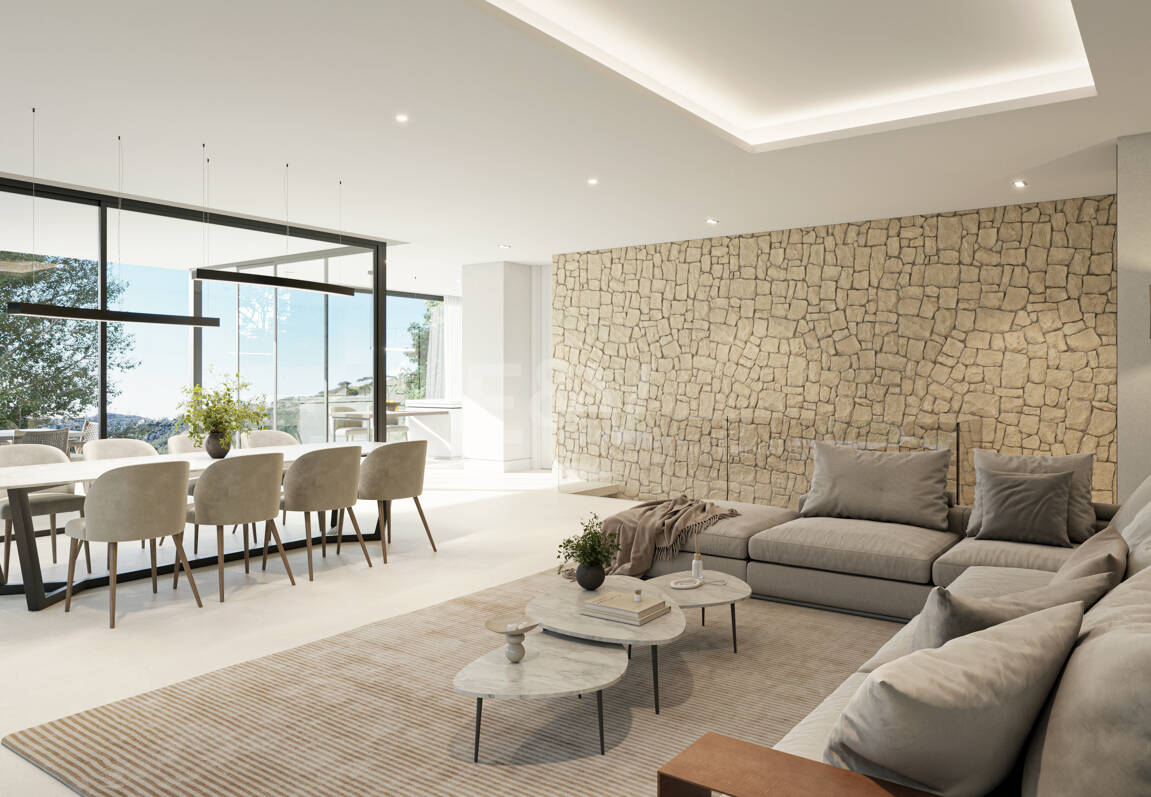 Sleek Villa med panoramautsikt över havet