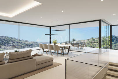 Sleek Villa med panoramautsikt över havet