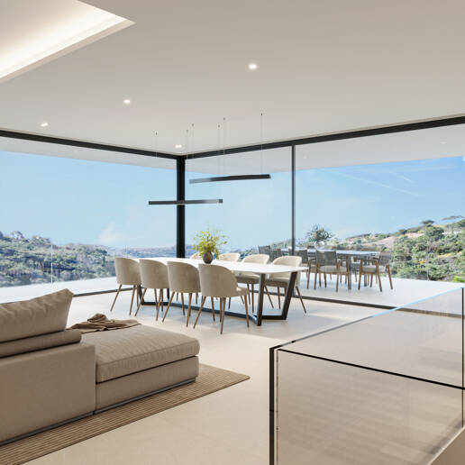Sleek Villa med panoramautsikt över havet