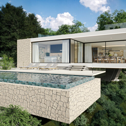 Sleek Villa with Panoramic Sea Views