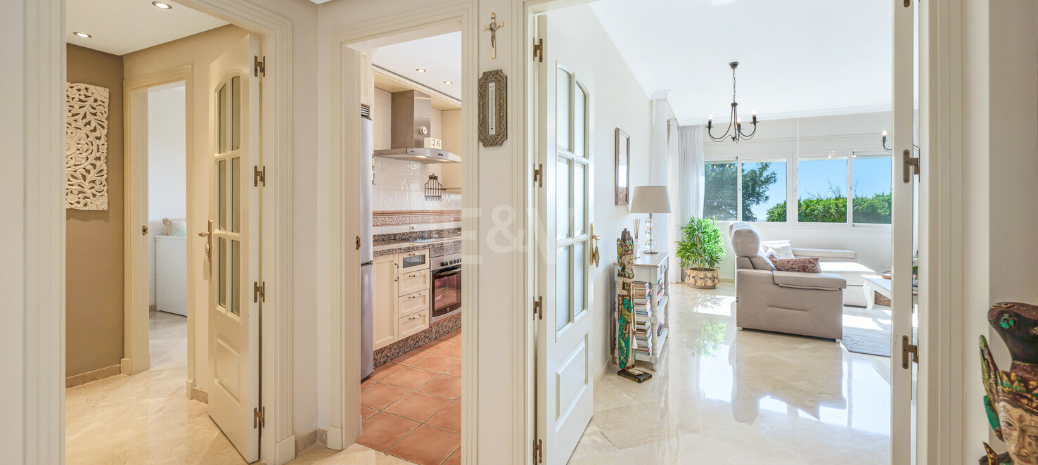 Appartement rez de chaussée à louer en Marbella Golden Mile, Marbella (Toutes les zones)