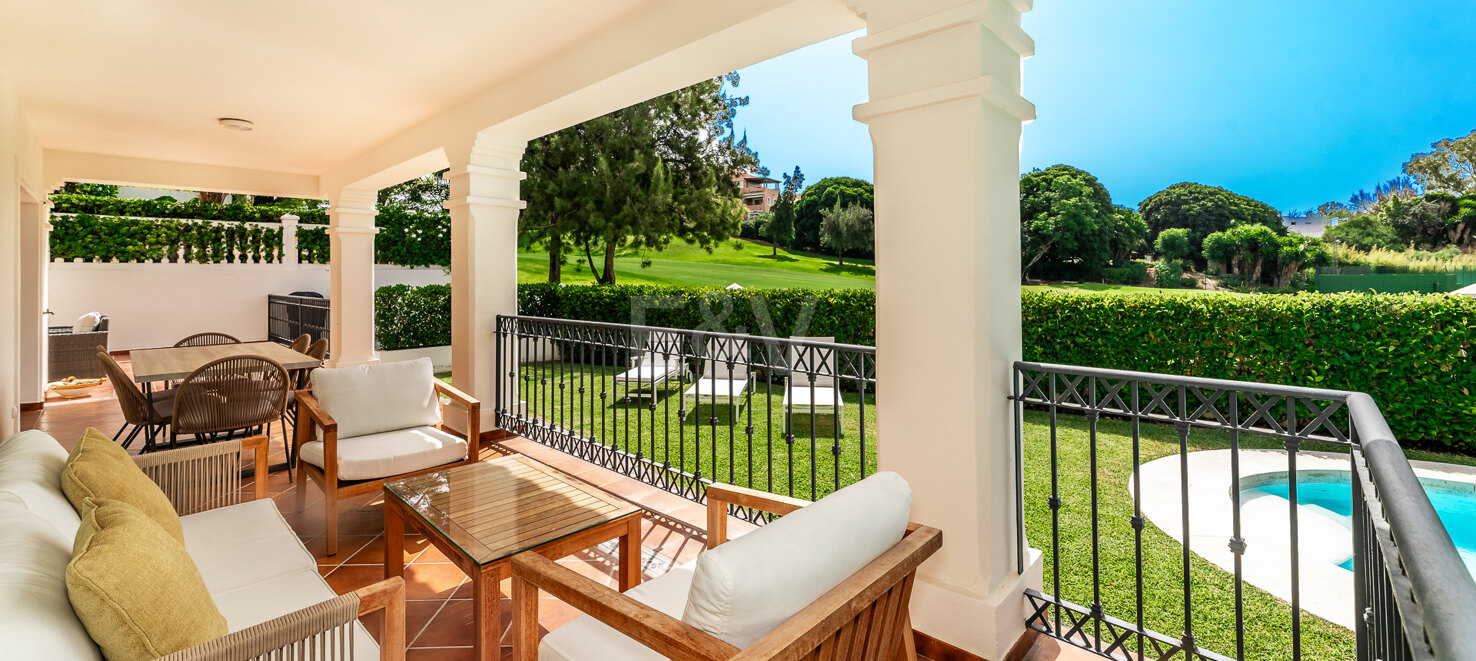 Elegant Villa with Frontline Golf Views in Guadalmina
