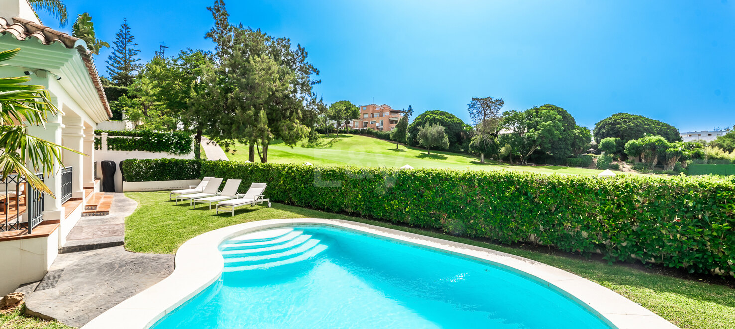 Elegant Villa with Frontline Golf Views in Guadalmina