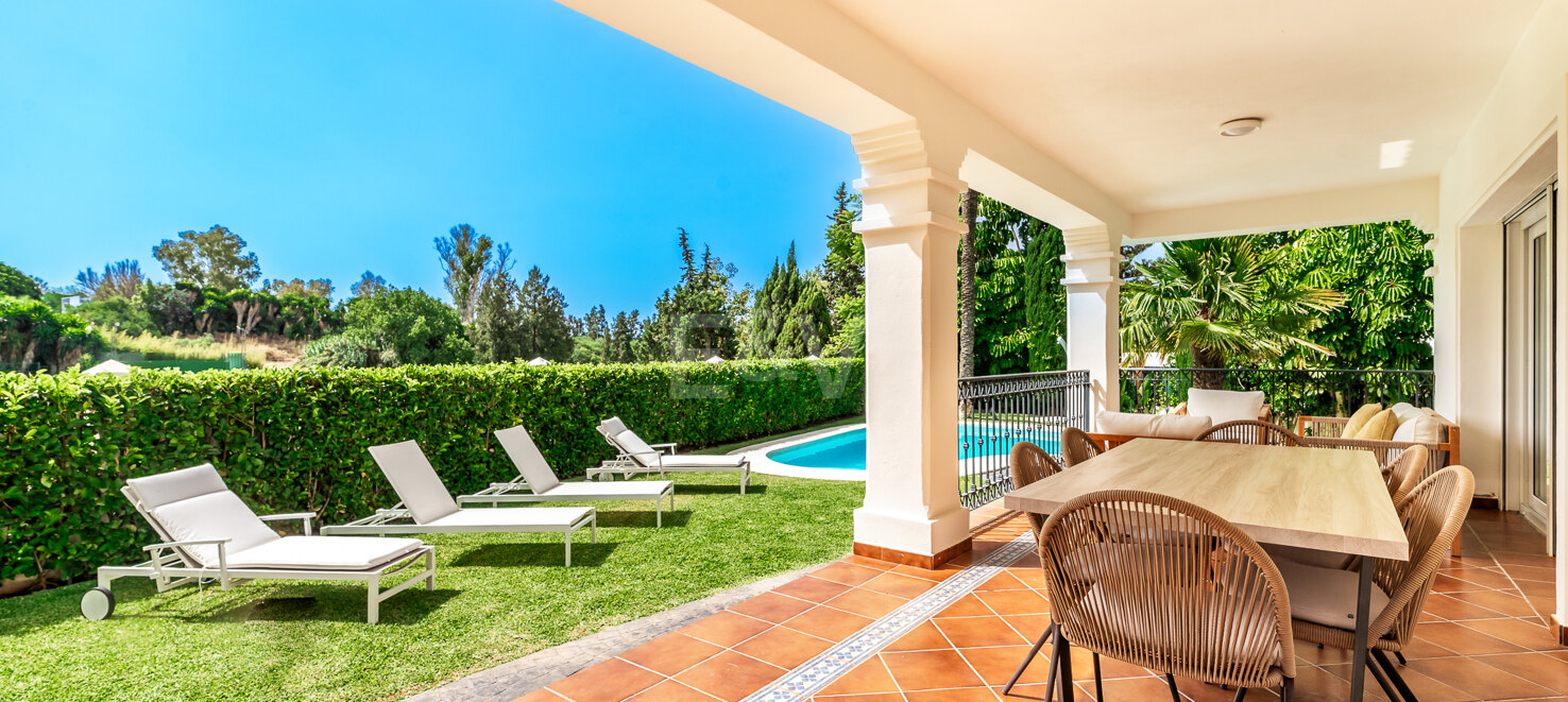 Elegant Villa with Frontline Golf Views in Guadalmina