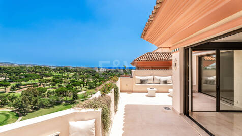 Breathtaking views towards Mediterranean Sea and Golf