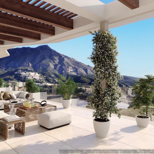 Expansive Luxury Apartment with Terrace Pool and Stunning Vistas