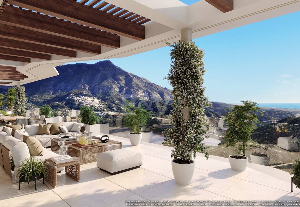 Großzügiges Luxusapartment mit Terrassenpool und Atemberaubendem Ausblick