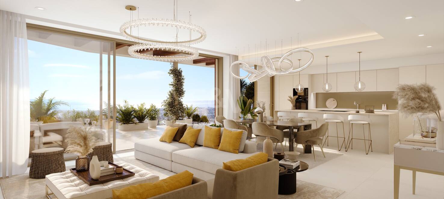 Großzügiges Luxusapartment mit Terrassenpool und Atemberaubendem Ausblick